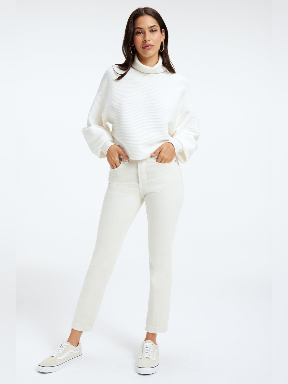 GOOD AMERICAN Good Classic High Rise Straight Leg Jeans
